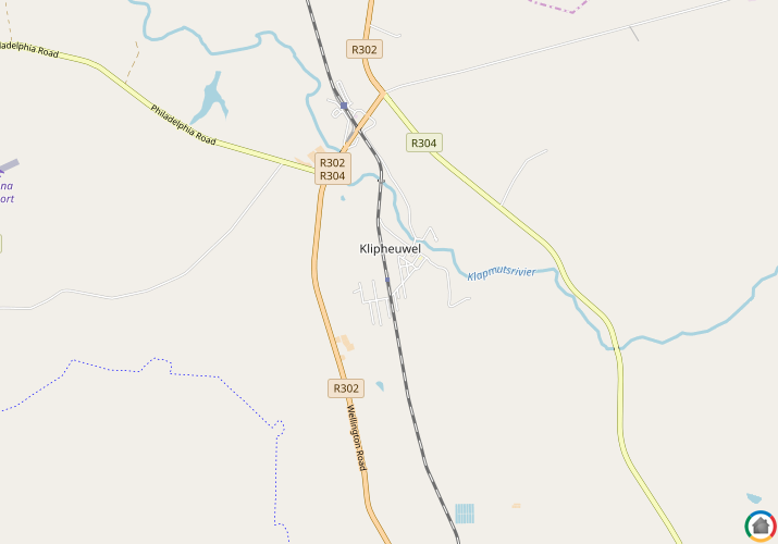 Map location of Klipheuwel